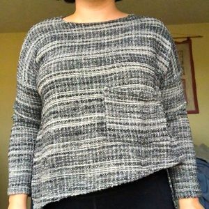 COPY - Yasuko Kurisaku Black White Cotton Woven Top